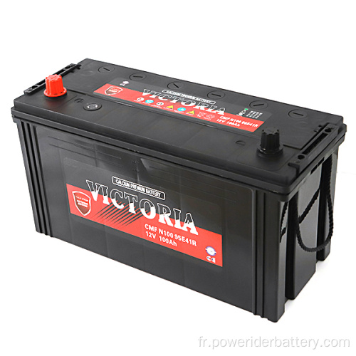 12V 100ah N100 95E41R Batterie de démarrage de voiture au plomb-acidité